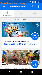 Universal Hollywood℠ App screenshot