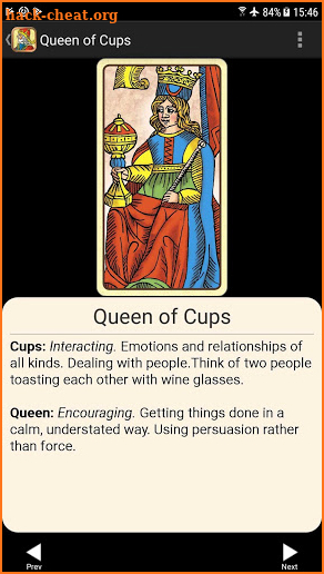 Universal Tarot of Marseille screenshot