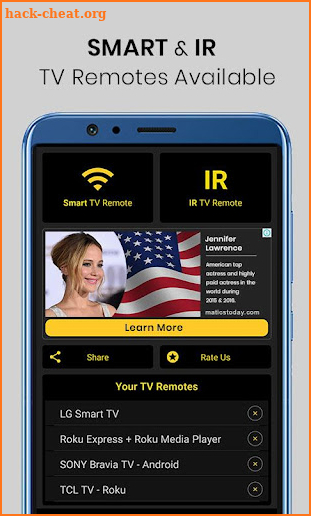 Universal TV Remote Control screenshot