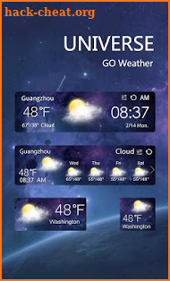 UNIVERSE THEME GO WEATHER EX screenshot