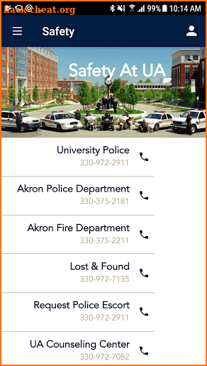 University of Akron Mobile App screenshot