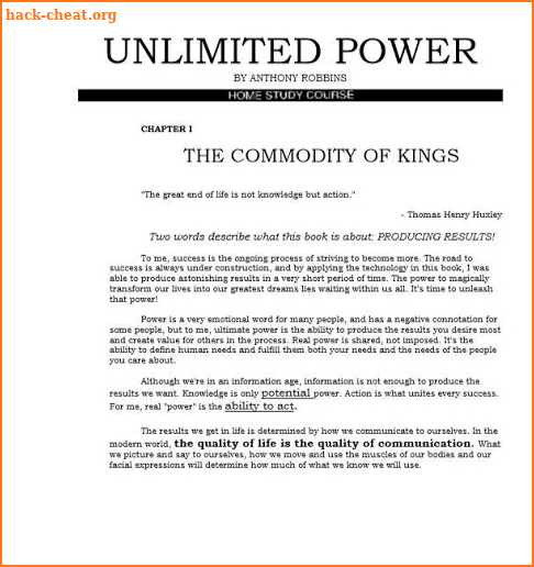 Unlimited Power By Anthony Robbins screenshot