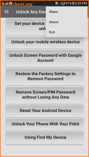 Unlock Any Device Guide screenshot