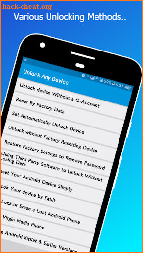 Unlock any device Methods & Techniques screenshot