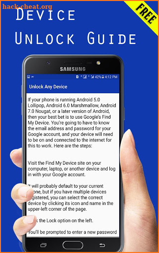 Unlock any Device Techniques 2019 screenshot