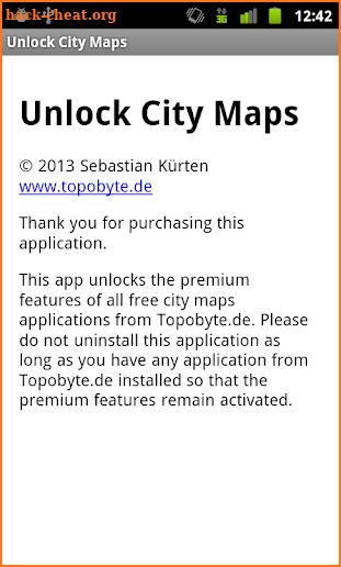 Unlock City Maps screenshot