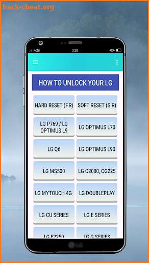 Unlock LG Phone By Code screenshot