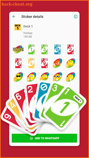 UNO Pro Stickers for Chat WAStickerApps screenshot