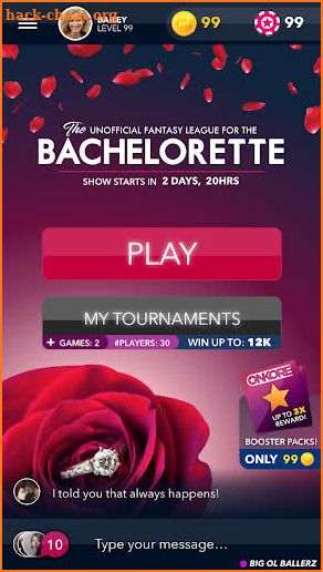 Unofficial Bachelor Fantasy screenshot