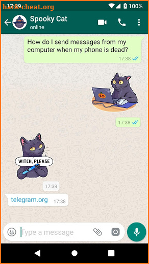 Unofficial telegram stickers for WhatsApp screenshot