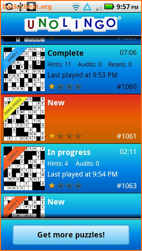 Unolingo: No Clue Crosswords screenshot