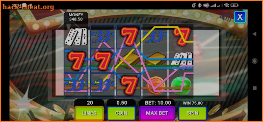 Unreal 777 slots machine screenshot