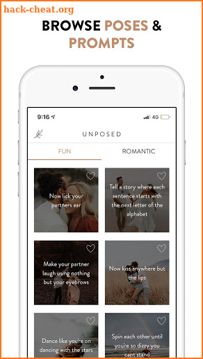 Unscripted - Posing and Prompts for Photographers screenshot