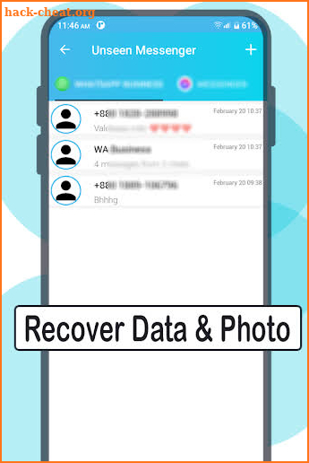 Unseen Messenger and Recover screenshot