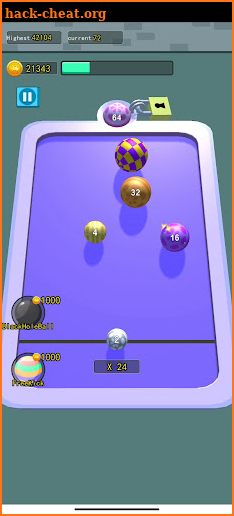 Unusual marbles 2048 screenshot