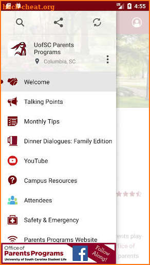 UofSC Parent & Family Programs screenshot