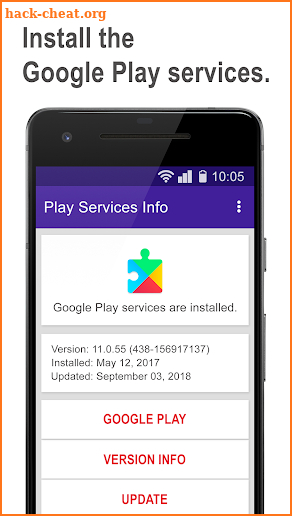 Update For Play Services screenshot