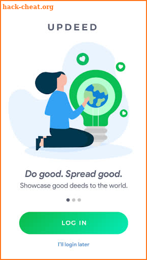 UPDEED: A Positive Space on Internet screenshot