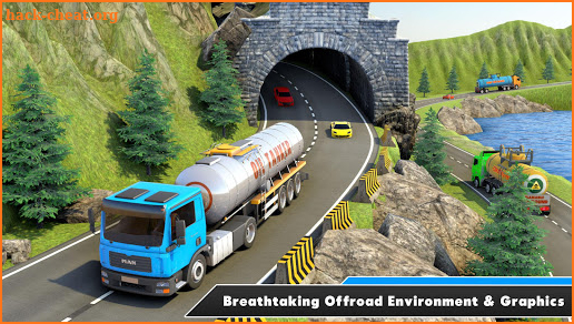 Uphill Offroad Oil Tanker Truck : Transport Games screenshot