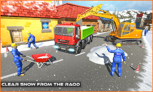 Uphill Snow Crane Excavator Simulator 2019 screenshot