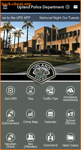 Upland Police Department screenshot