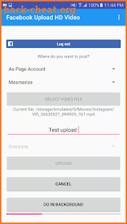 Upload HD Video to Facebook + screenshot