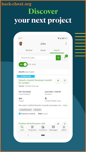 Upwork for Freelancers screenshot