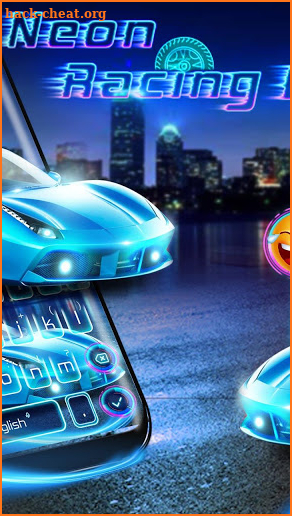 Urban Neon Car Keyboard screenshot