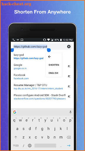 Url Shortener screenshot