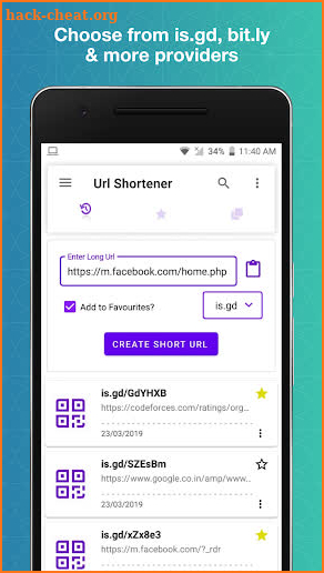 Url Shortener screenshot