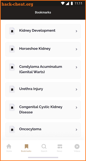 Urology screenshot