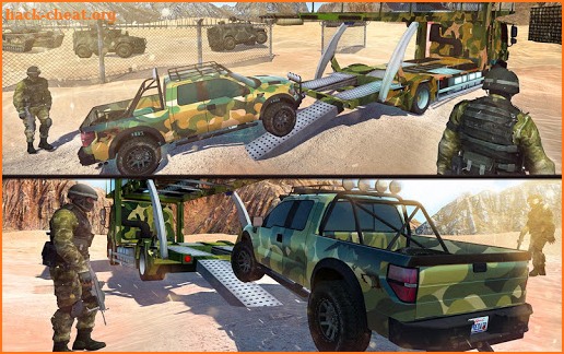 US Army Desert & Offroad Truck Transport screenshot