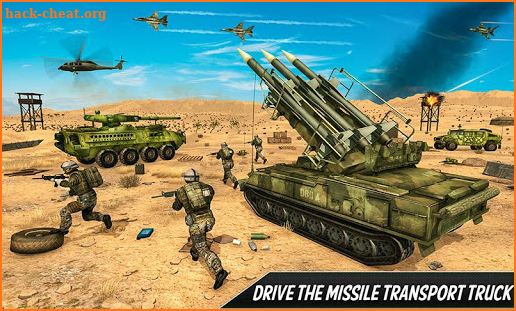 US Army Missile Attack : Army Truck Driving Games screenshot