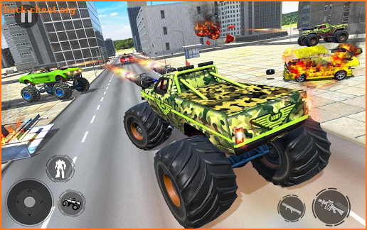 US Army Monster Truck Robot Transforming War screenshot