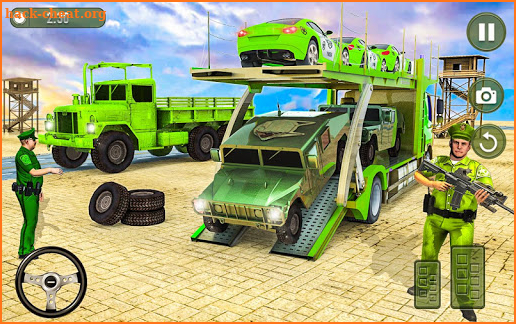 US Army Multi Level Transporter Truck Parking screenshot