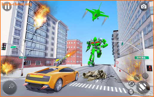 US Army Tank Transform Robot Battle War Shooting screenshot