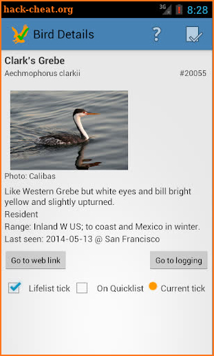 US Birding Checklist screenshot