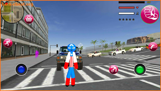 Us Capitain Stickman Rope Hero Gangstar Crime screenshot