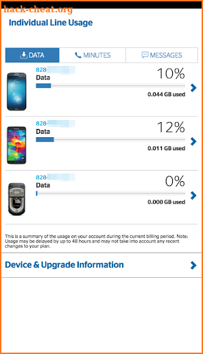 U.S. Cellular – My Account screenshot