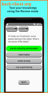 US Citizenship Test 2018 screenshot