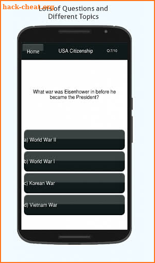 US Citizenship Test 2019 - Free App screenshot