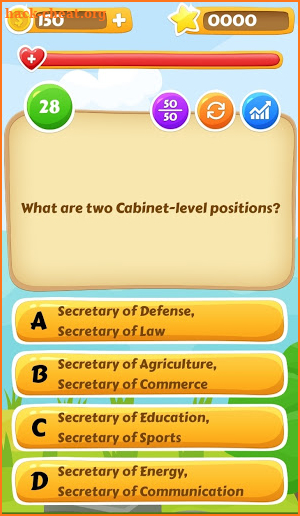 US Citizenship Test Quiz Game screenshot