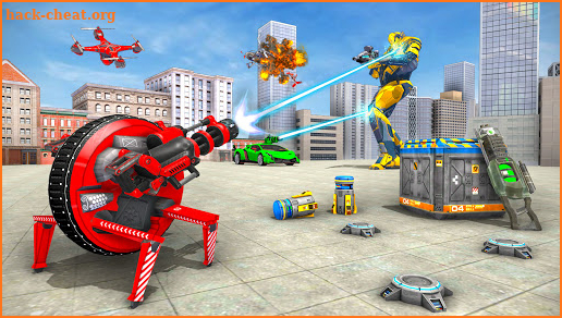 US Drone Robot Wars : Spider Robot Car Game 2021 screenshot