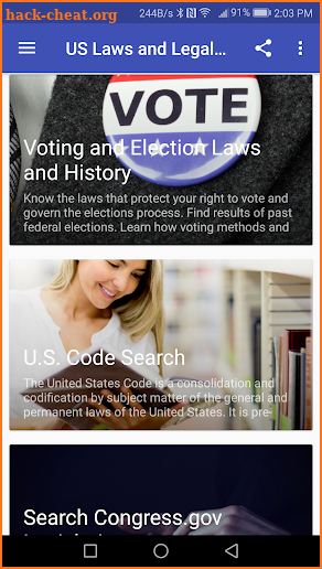 US Laws and Legal Issues screenshot