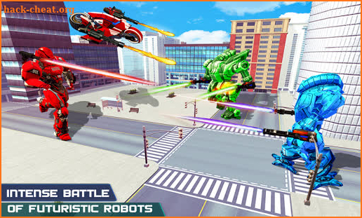 US Police Bike Transform Robot: Flying Bike Games screenshot