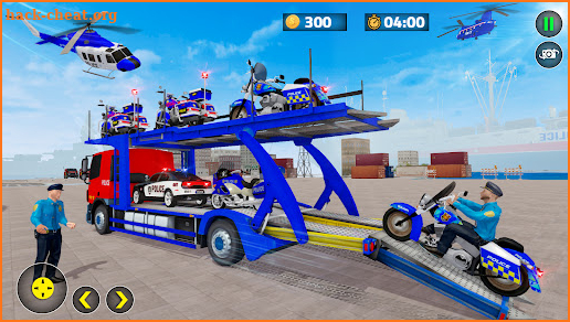 US Police Bike Transport Game screenshot