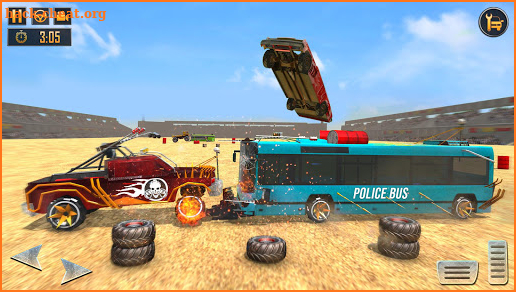 US Police Bus Demolition Derby Crash Stunts 2020 screenshot