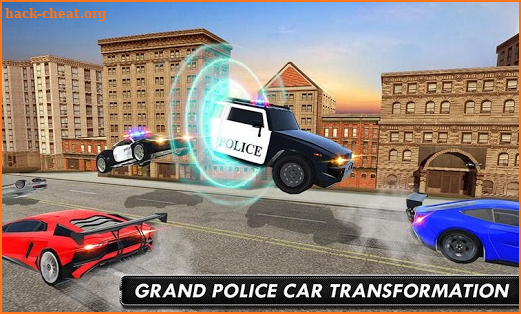 US Police Car Driving Crime City Transform Race 3D screenshot