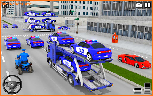 US Police Car Transport Cargo screenshot