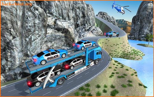 US Police Car Transport: Transporter Truck Games screenshot